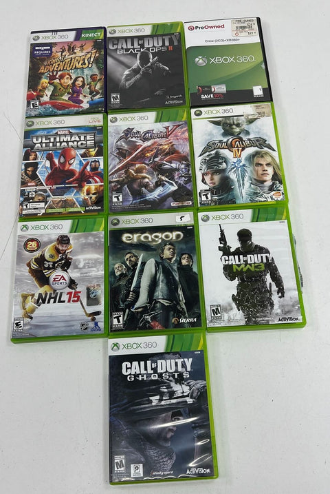 Call of Duty Black Ops II Marvel Ultimate Alliance SoulCalibur 10 Xbox 360 Game