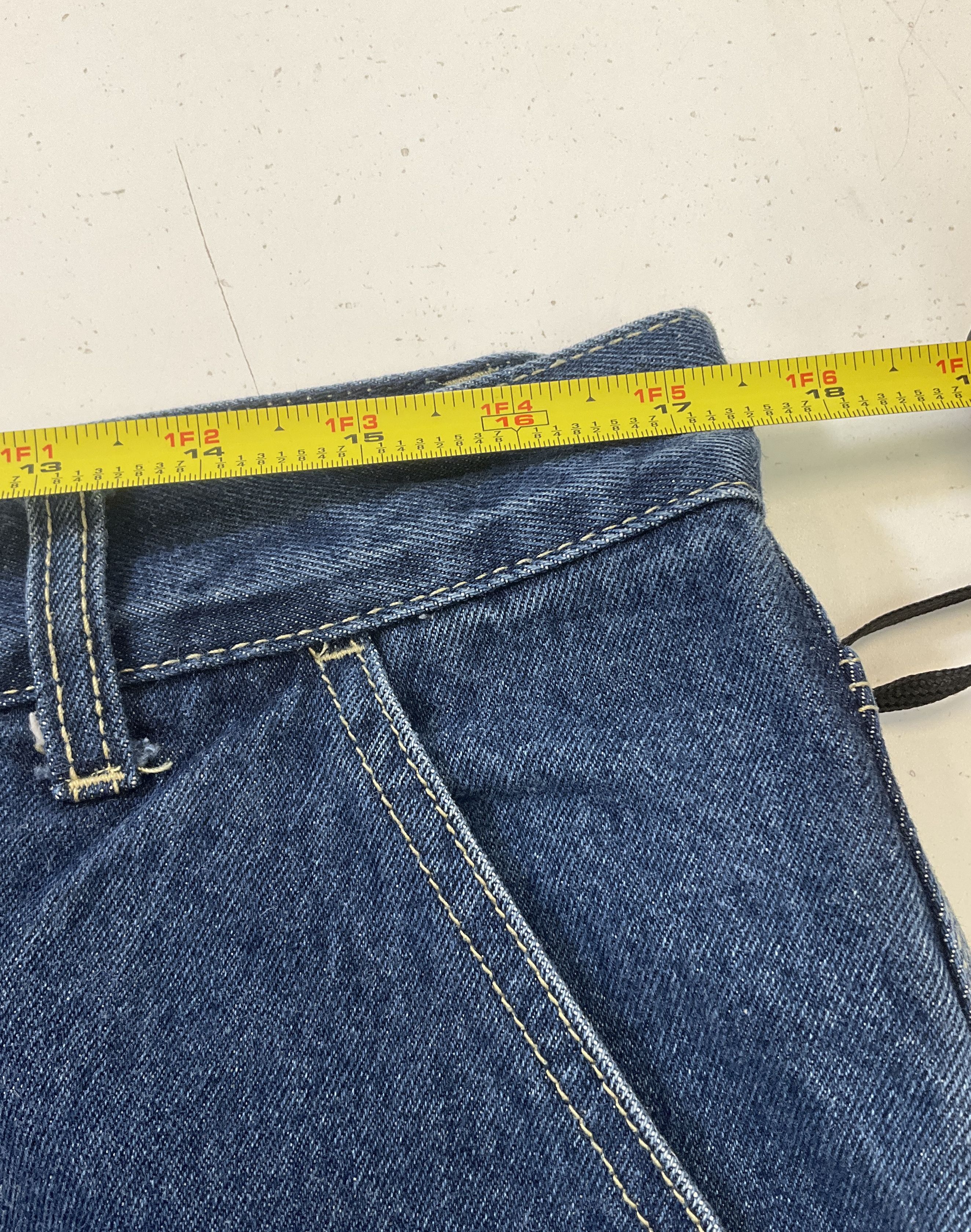 Levi's Men's Dark Wash Triple Stitch Carpenter Jeans Vintage Y2K 2001 33x34