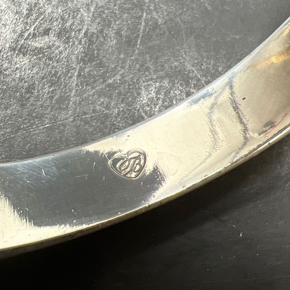Brighton Silver Plate Bangle Hinged Bracelet