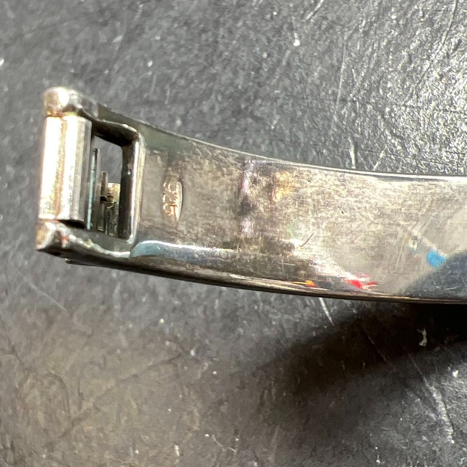 Sinclair S232 925 Sterling Silver Square Wristwatch New Battery
