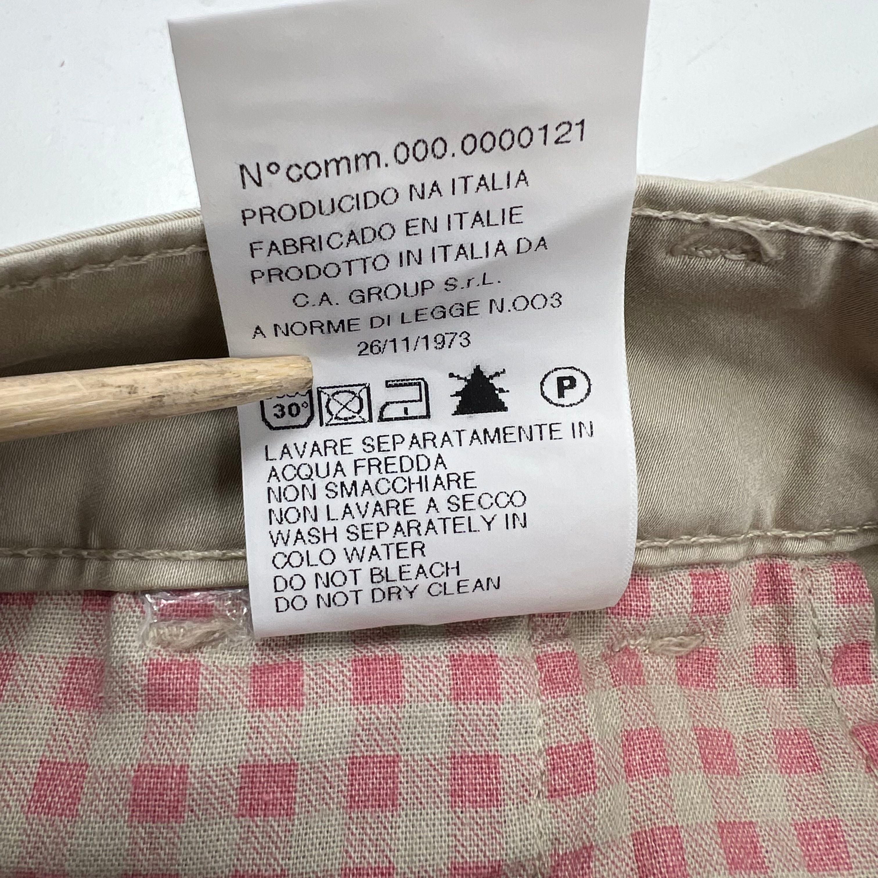 NWT Entre Amis Tan Pleated Cotton Stretch Chino Pants Women's Size 26