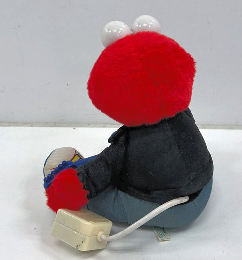 Vintage 1996 Tyco Rock & Roll Elmo Sesame Street Animated Plush Toy Tested