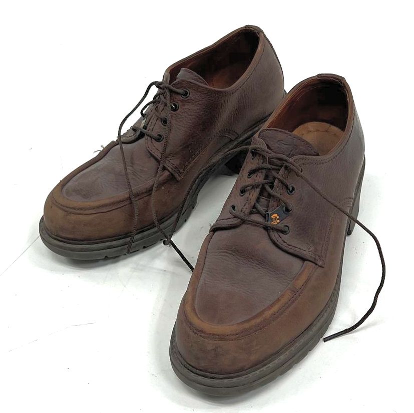 Vintage 90s Havana Joe Chunky Platform Moc Toe Oxford Shoes Brown Leather Spain