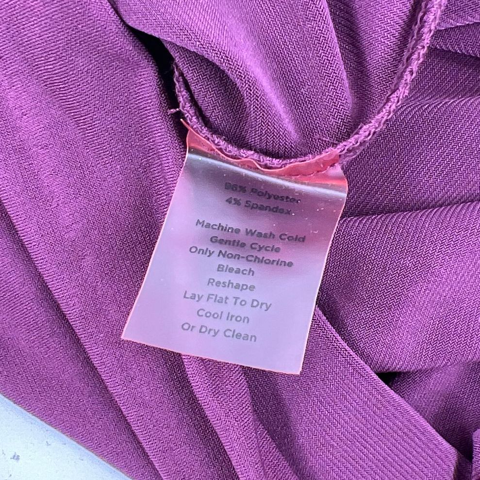 Talbots Collection Side-Tie Sheath Dress Plum Purple Women's Size 16 NWT