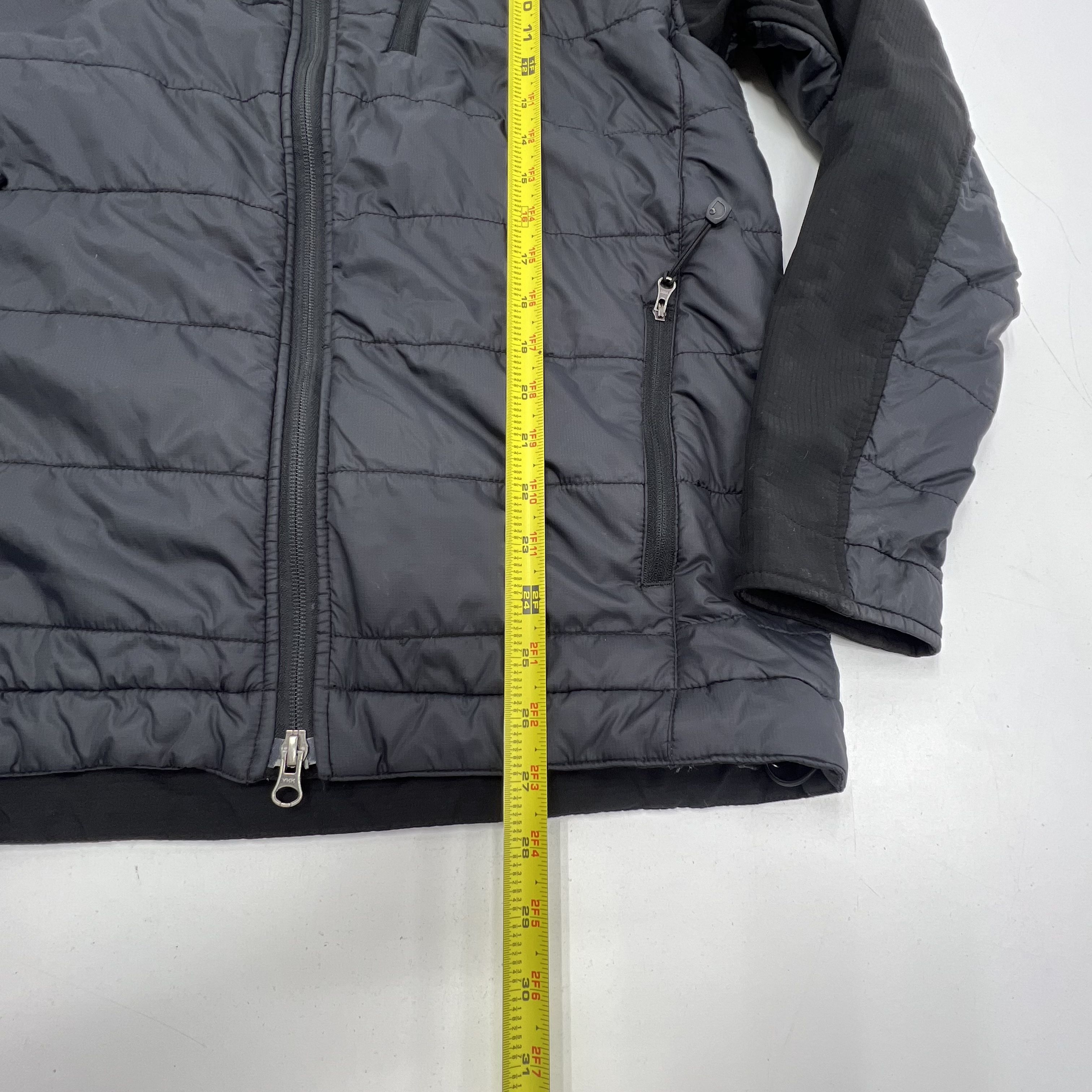 Carhartt Gilliam Hooded Quilted Hybrid Puffer Jacket Men's S Black Gray