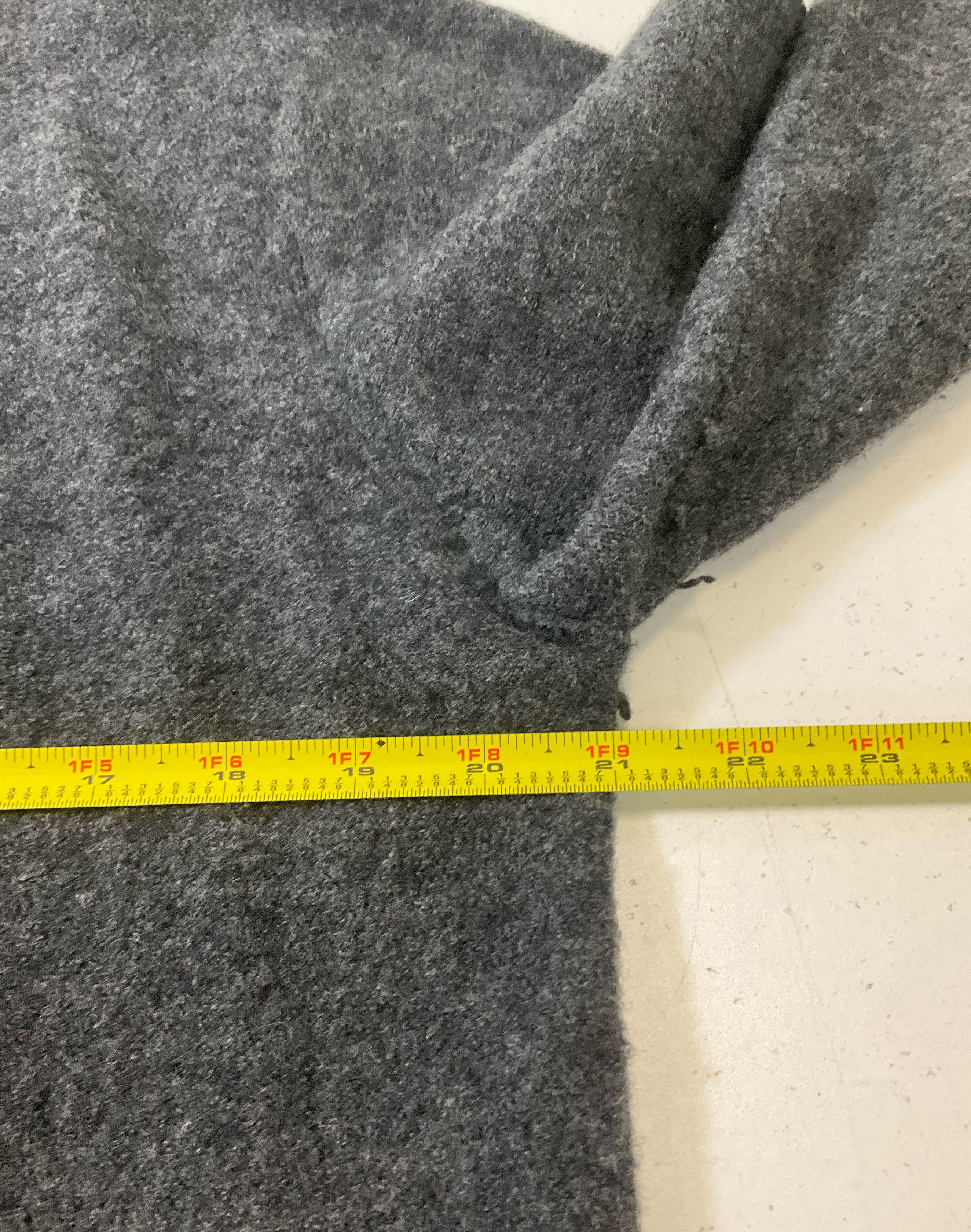 Pendleton Women's Gray Wool Cardigan Sweater Beige Trim Size L Vintage 90s READ