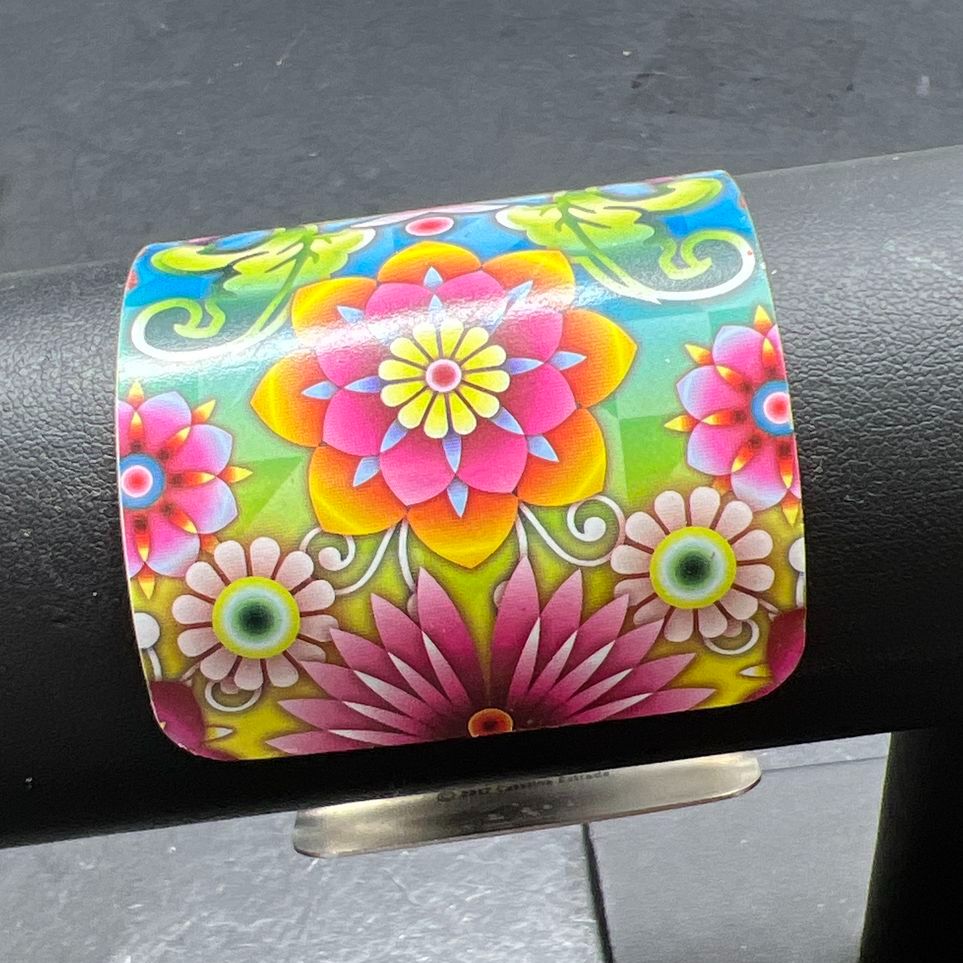 Catalina Estrada Bright Floral Cuff Bracelet