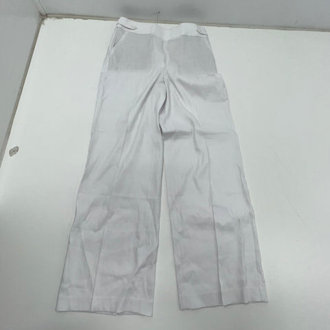 Lot of 2 Talbots NWT Blue Southampton & White Linen Blend Curvy Pants Women's