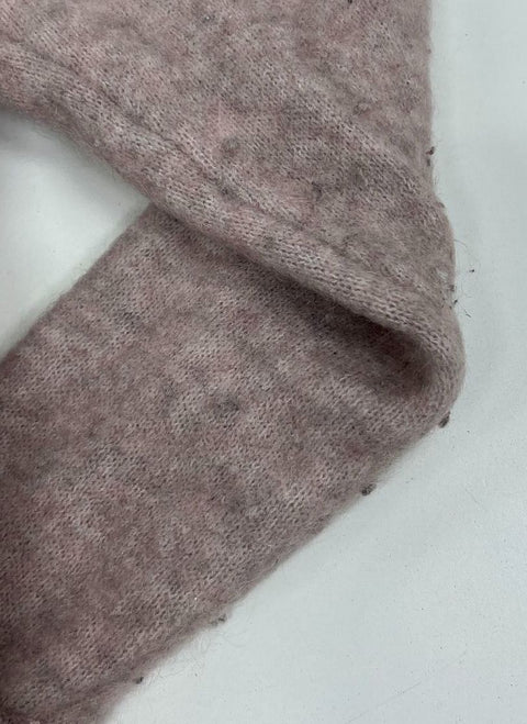 Acne Studios Raya Sh Mohair Dusty Pink Open Front Cardigan Sweater Womens M