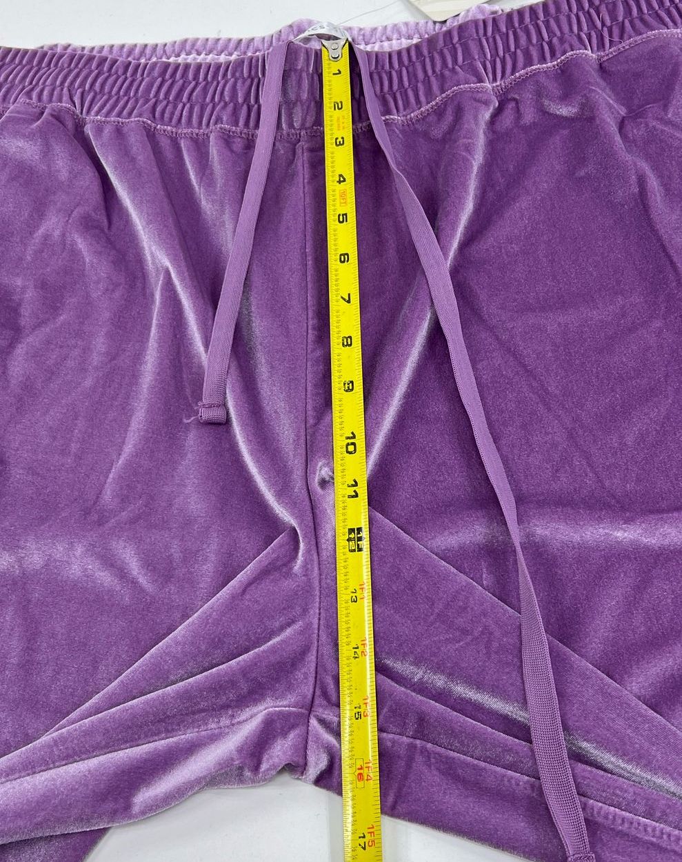 NWT Women's Fabletics Daria Purple Velour Velvet Stretch Jogger Pants - Size 4XL