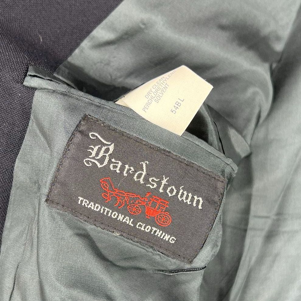 Lot of 2 Vintage 80s Navy & Gray Herringbone Tweed Blazer Sport Coat Men's 54L