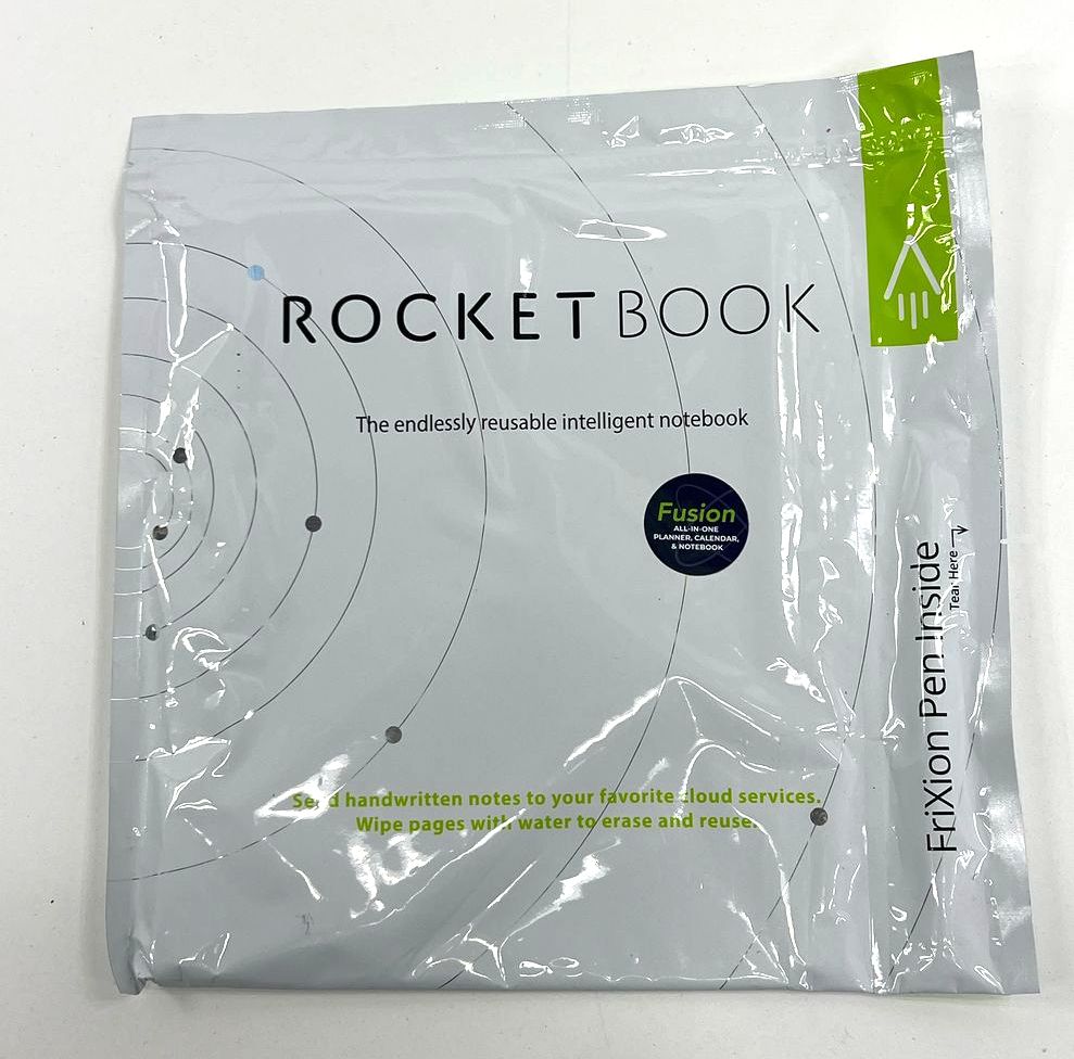 NIP RocketBook Fusion Frixion Pen Intelligent Notebook Planner Dark Blue