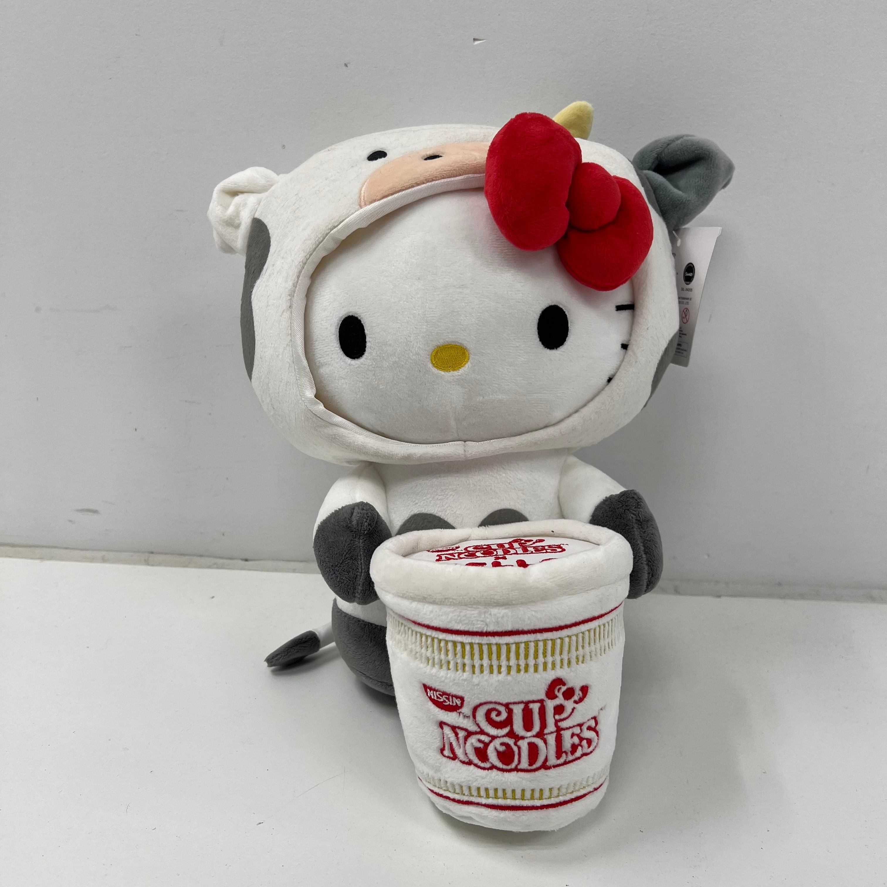 Hello Kitty x Cup Noodle Nissin Beef Kidrobot Sanrio 12" Plush