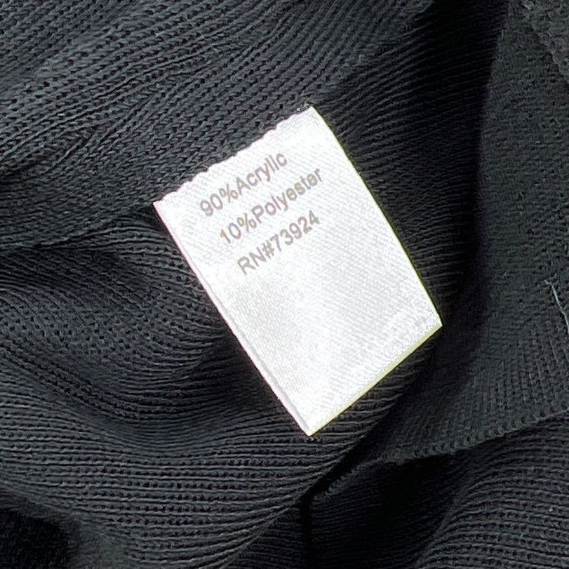 Women's Ming Wang Black Knit 90% Acrylic Pullover Tank Top - Size Small