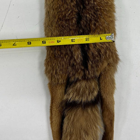 Vintage 50s Real Mink Fur Stole Full Pelt Taxidermy Wrap Scarf with Clip