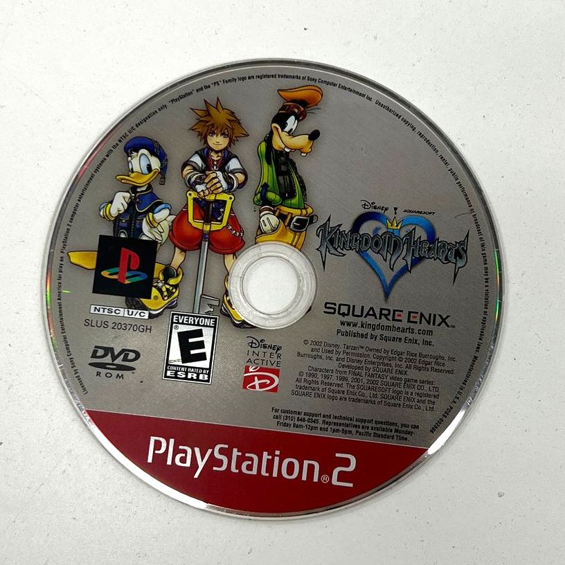 Sony Playstation 2 PS2 Kingdom Hearts Game No Case Square Enix c2002 UNTESTED