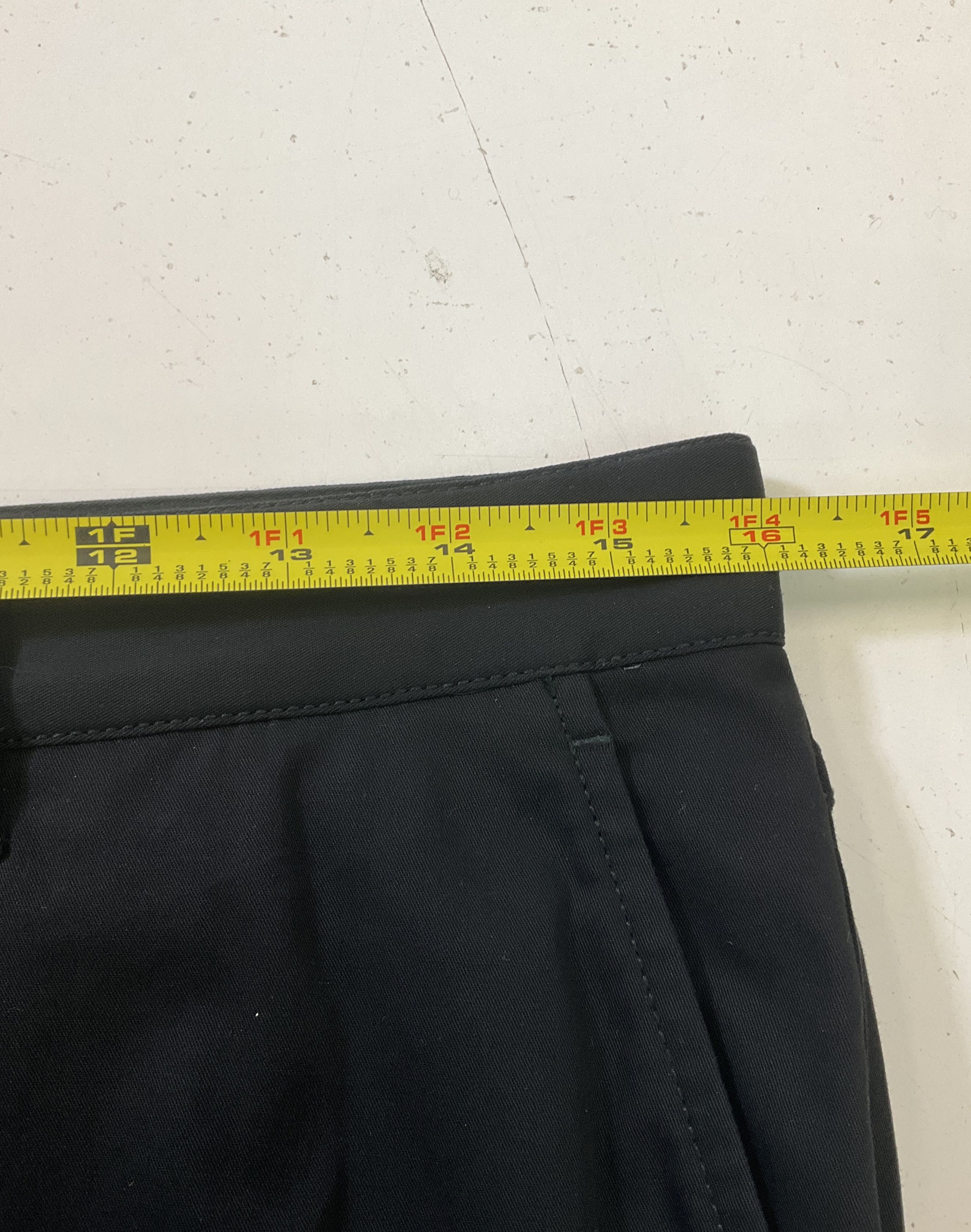 John Varvatos Men's Black Slim Fit Chino Pants Side Flap Pockets Size 46 32x32