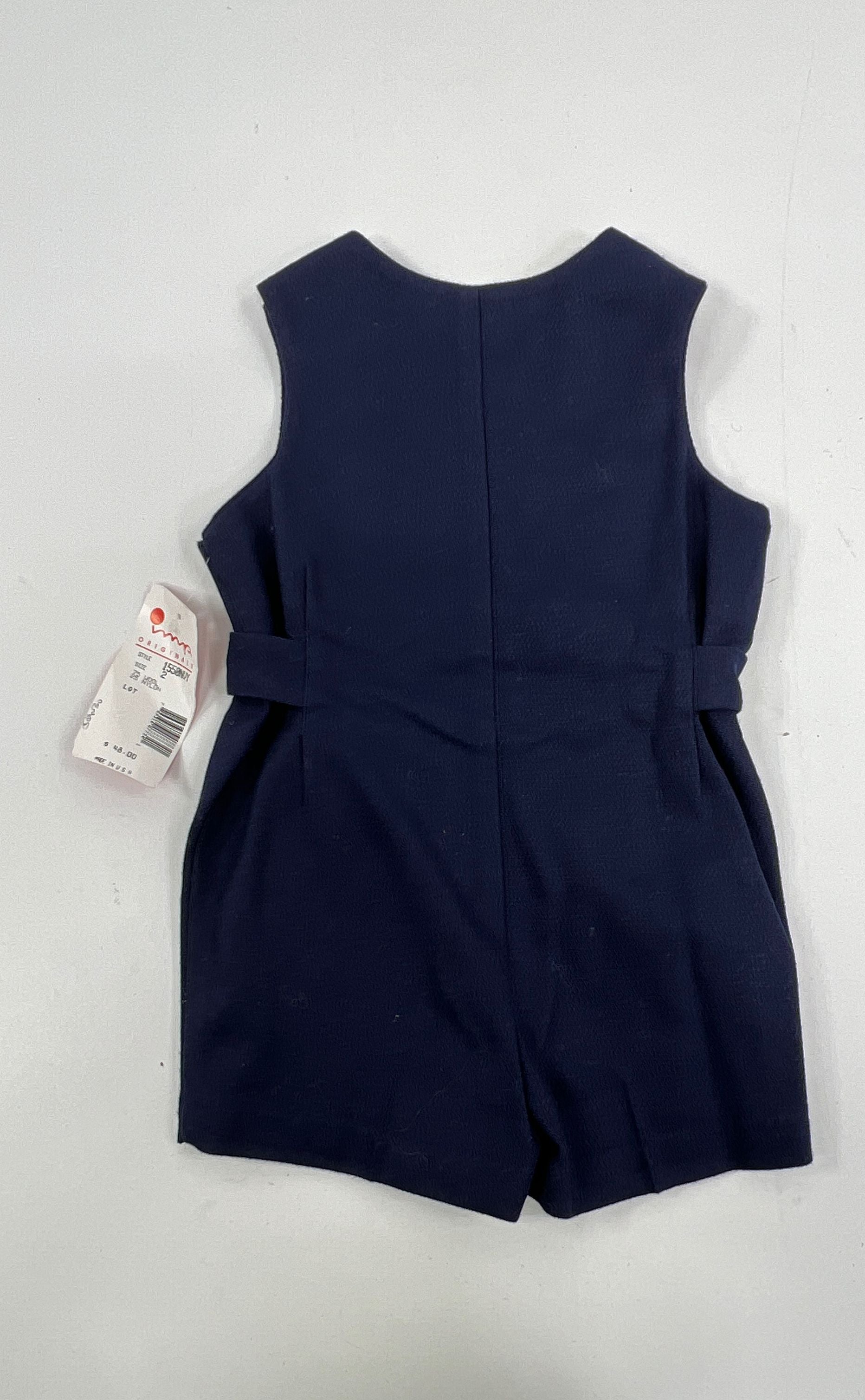 NWT Vintage Kids Imp Originals Dark Blue Wool Jumper Jump Suit One Piece Size 2