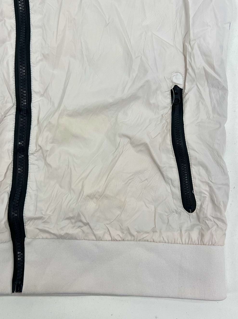 Nike Windrunner Colorblock Hooded Full Zip Jacket Men's L Black White Gray