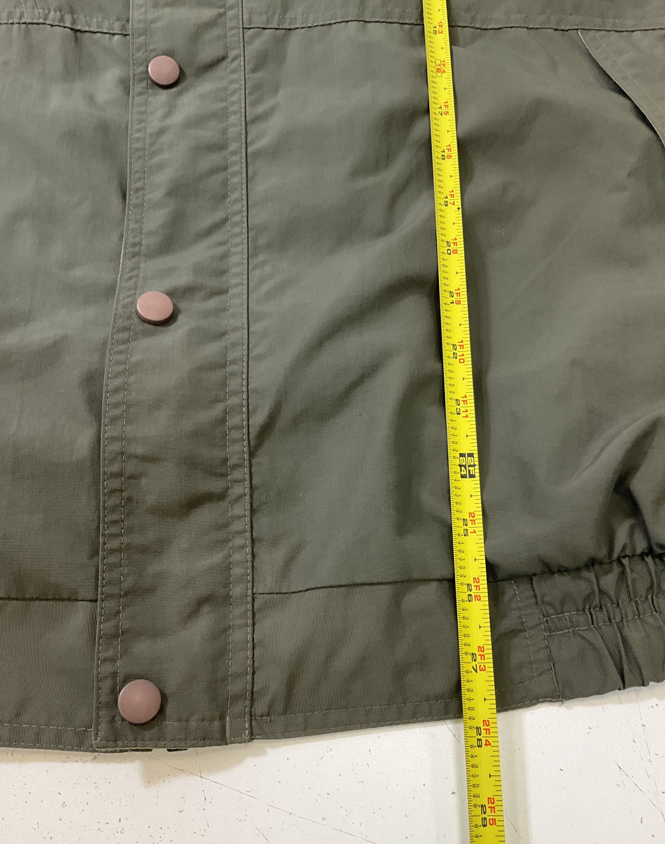 Vintage Red Head Men's Olive Green Jacket Zip & Snap Multi Pocket Size 3XL