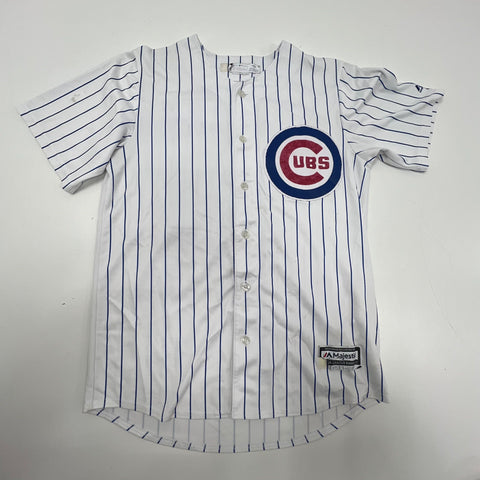 Majestic Chicago Cubs Jake Arrieta #49 Pinstripe MLB Baseball Jersey Sz M