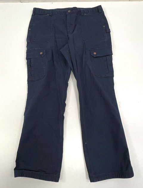 Lot 2 Duluth Trading Co Gray Black Curvesetter Cargo Work Pants Women's 16x31