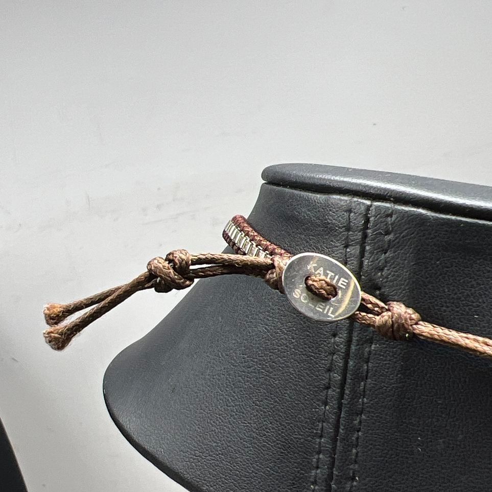 Katie Soleil Brown Cord Beaded Necklace