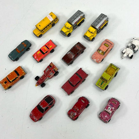 Vintage Hot Wheels 15 Car Lot Blackwall Era 1970s-80s Diecast Shell Truck Bus