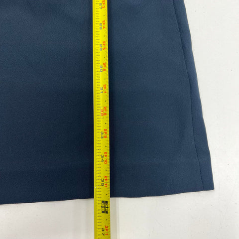 Banana Republic Navy Blue Contrast Stitch Flutter Sleeve Dress Women's 12 NWT