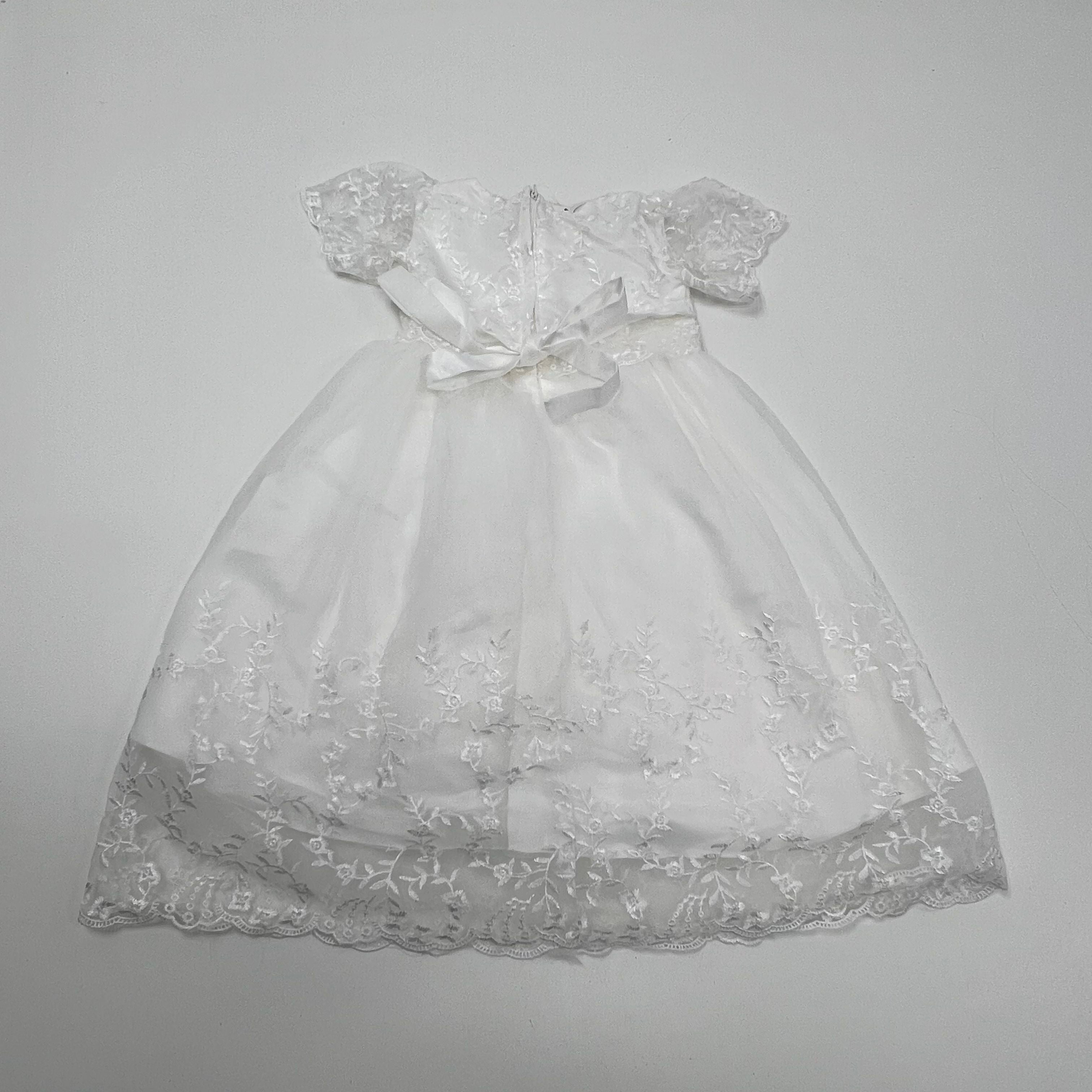 DMI&O White Embroidered Lace Tulle Formal Dress Girls Size 4 NWT