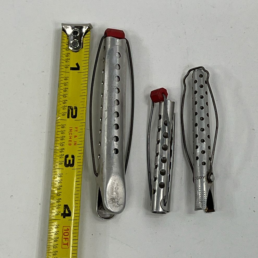 Women's Tip Top Products Vintage Aluminum Hair Curlers Styling Lot 3 Sizes