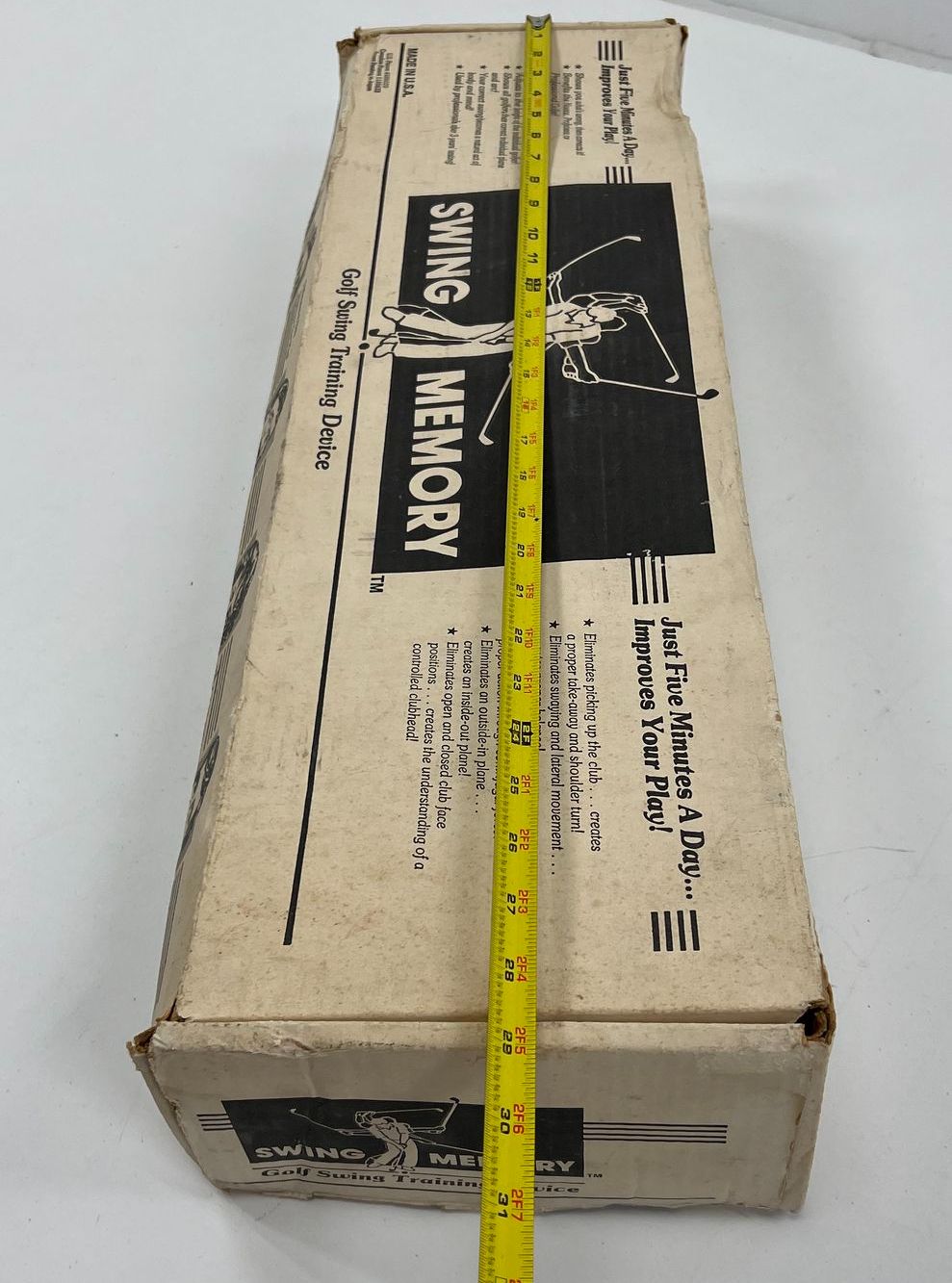 Vintage Swing Memory Golf Swing Training Device In Box with Instructions