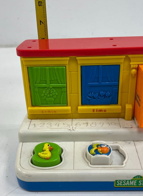 Vintage 1997 Tyco Sesame Street Pals Playhouse Electronic Learning Toy Pop Up