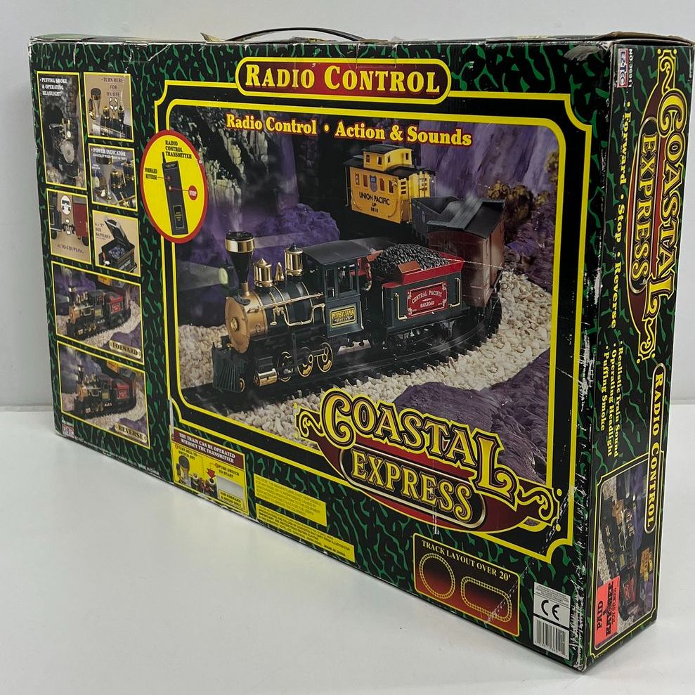 Collectible IOB Ez-Tec Radio Control Coastal Express Train Set #36911 UNTESTED