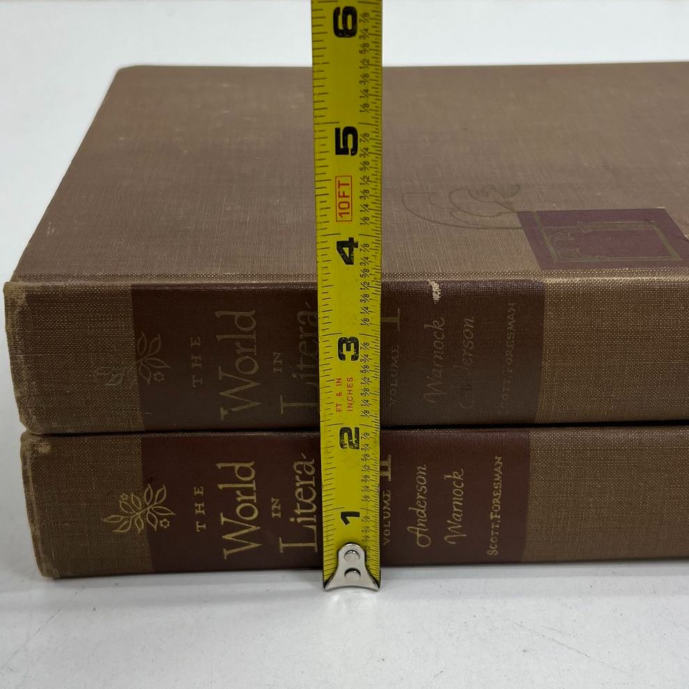 1950 The World in Literature Vol I & II Set Anderson Warnock Scott Foresman