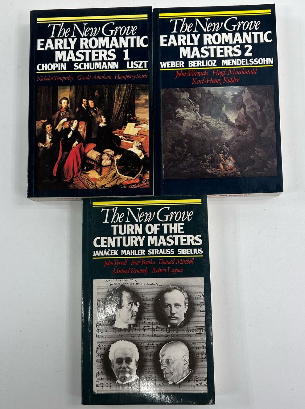 The New Grove Music Masters Series Lot Of 3 Books Sample Copies Paperback