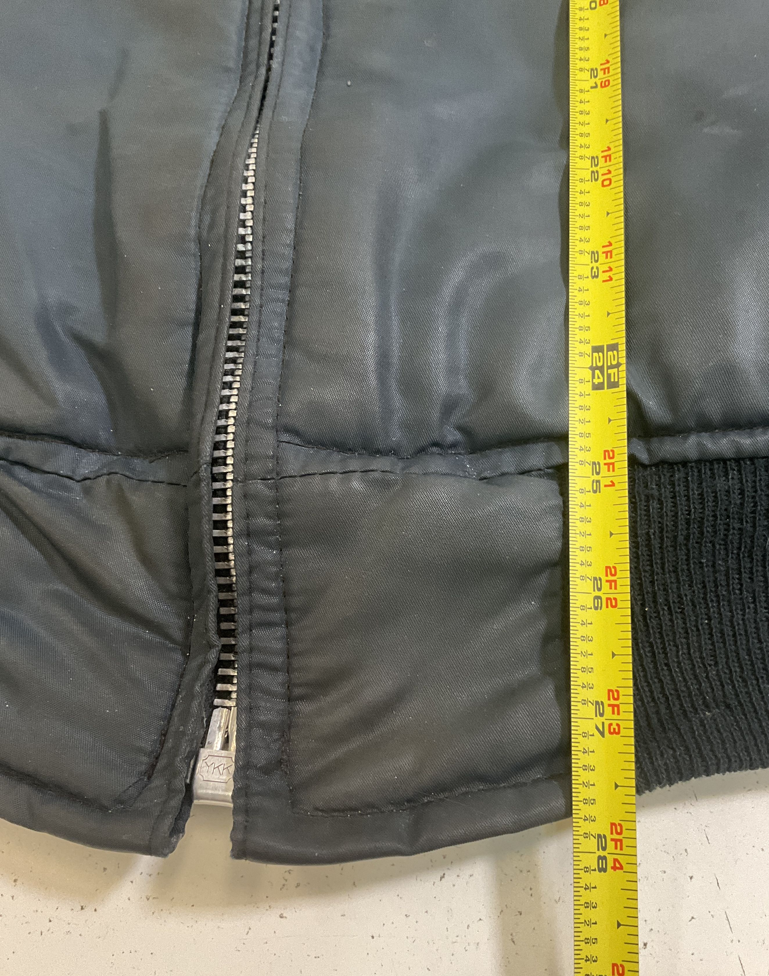 Vintage 80s Timber King Bomber Jacket Quilted Lined Faux Fur Collar USA Made L