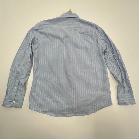 NWT Faherty Stretch Oxford 2.0 Cloud Chalk Stripe Button Down Shirt Sz XL