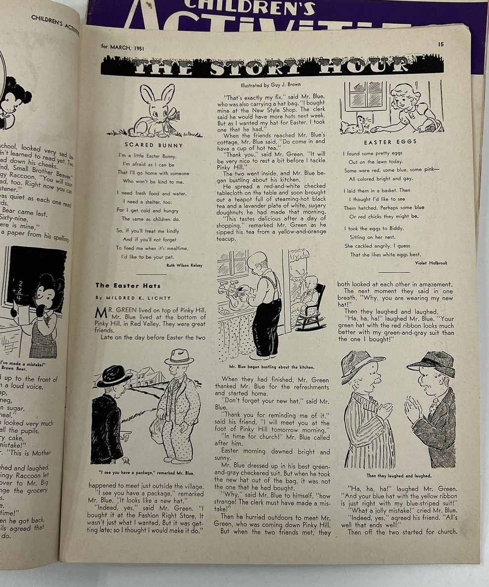 Child Training Association Vintage Children's Activity Books 1940s-50s Paperback