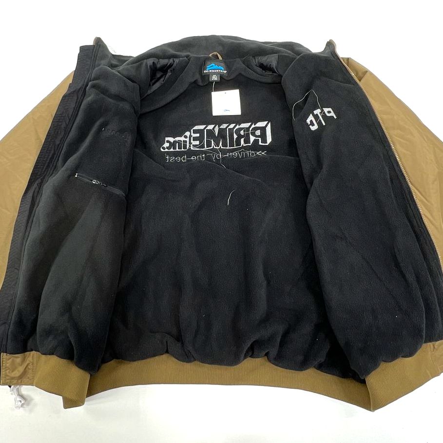 NWT Men's Tri-Mountain Brown Embroidered Fleece Lined Full Zip Coat - Size 4XL