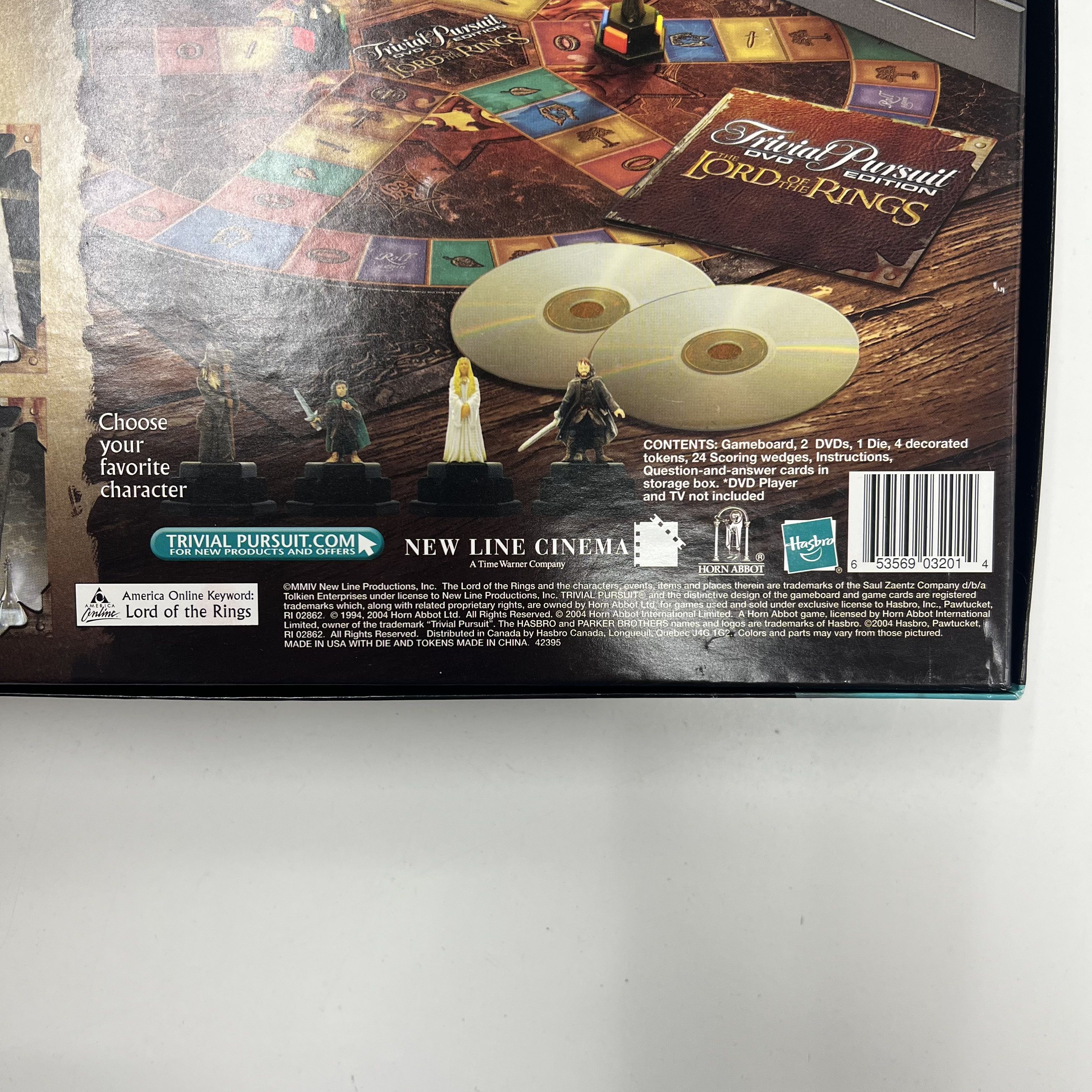 Trivia Pursuit DVD Lord Of The Rings Trilogy Edition Sealed Game Pieces IOB
