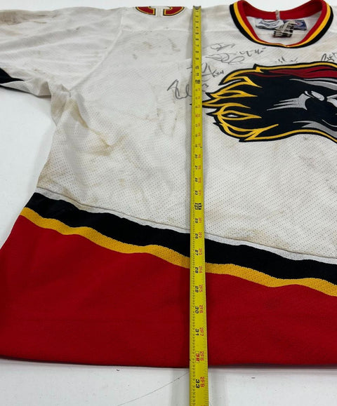 Vintage Omaha Aksarben Knights Team Signed Jersey Autographed Reebok AHL XL
