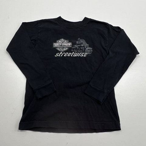 Harley Davidson Streetwise Motorcycle Black Long Sleeve Shirt - Size XS (2-4)