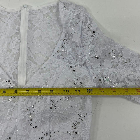 Lot of 3 La Scala Sequin Lace Bodice Long Sleeve Maxi Gown Formal Dress NWT