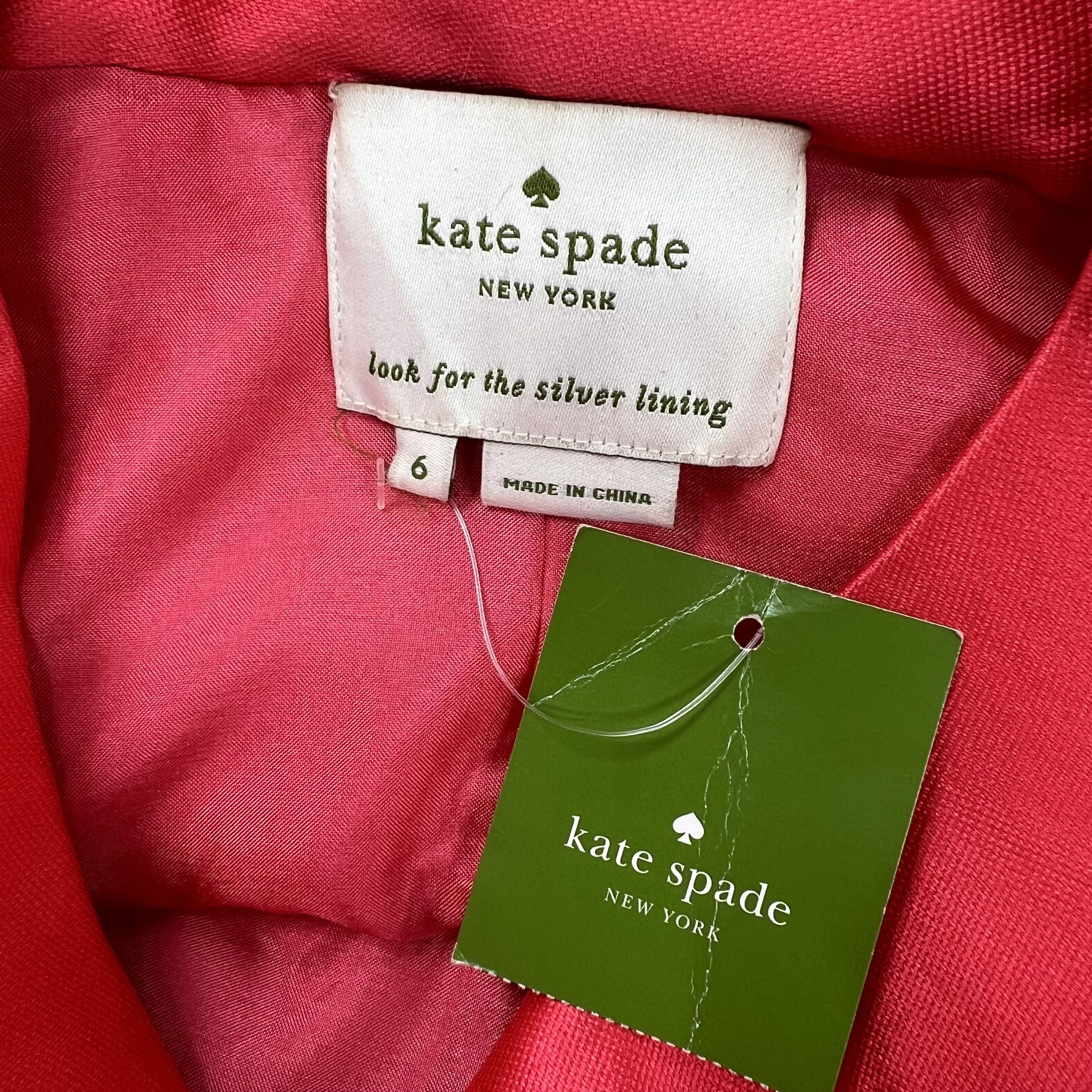 NWT Kate Spade Open Back Mini Dress Pink Formal Cocktail Dress 6