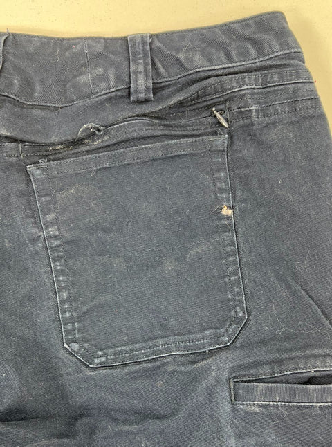 Lot 2 Duluth Trading Co Gray Black Curvesetter Cargo Work Pants Women's 16x31