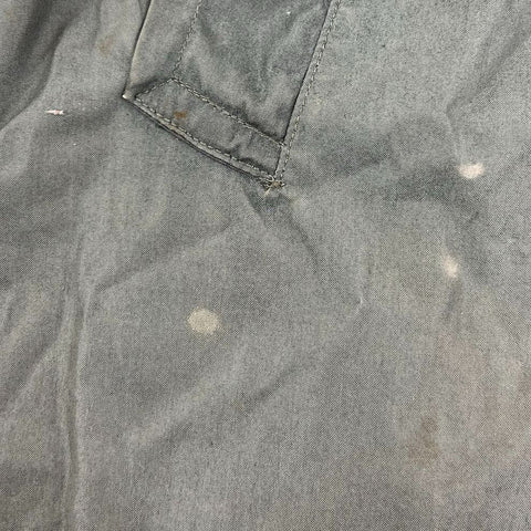 Vintage 60s US Army Green Quarpel Double Breasted Trench Coat Men's 38R