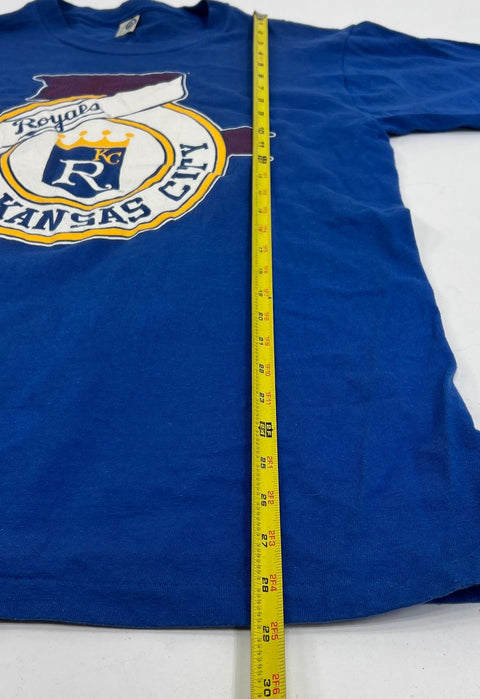 Vintage 80s Lot of 2 Kansas City Royals MLB T-Shirts Single Stitch Artex L M