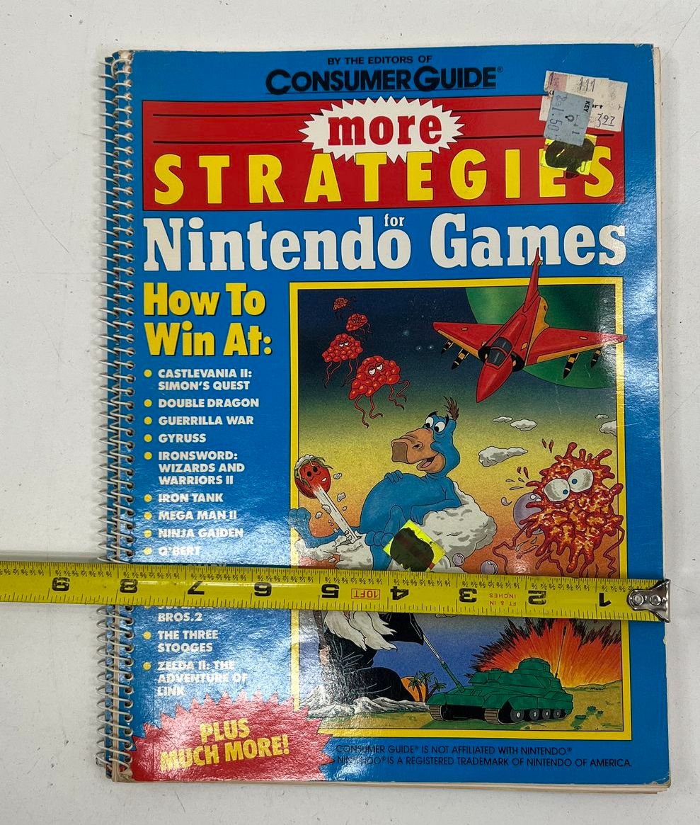 Vintage Lot of 2 1989 Consumer Guide More Strategies for Nintendo NES Game Books