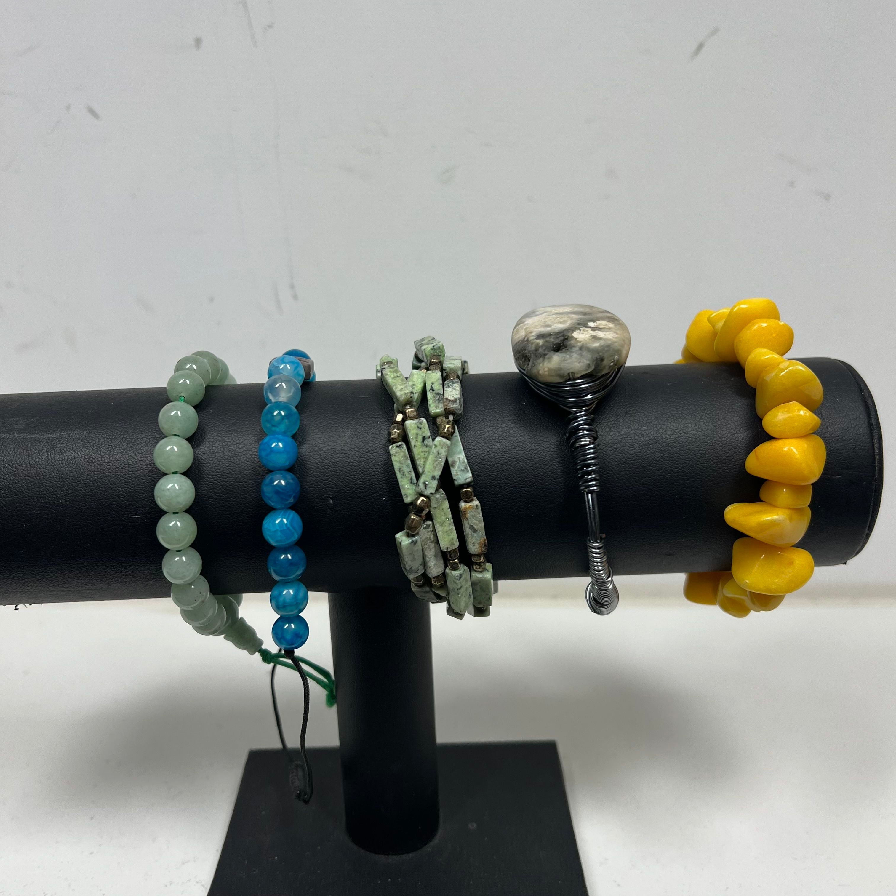 Natural Stone Mixed Jewelry Lot Necklaces Bracelets Beaded